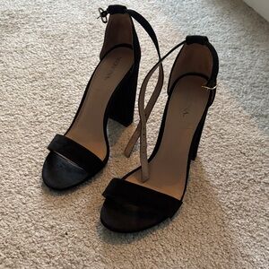 Merona Black Suede Heels